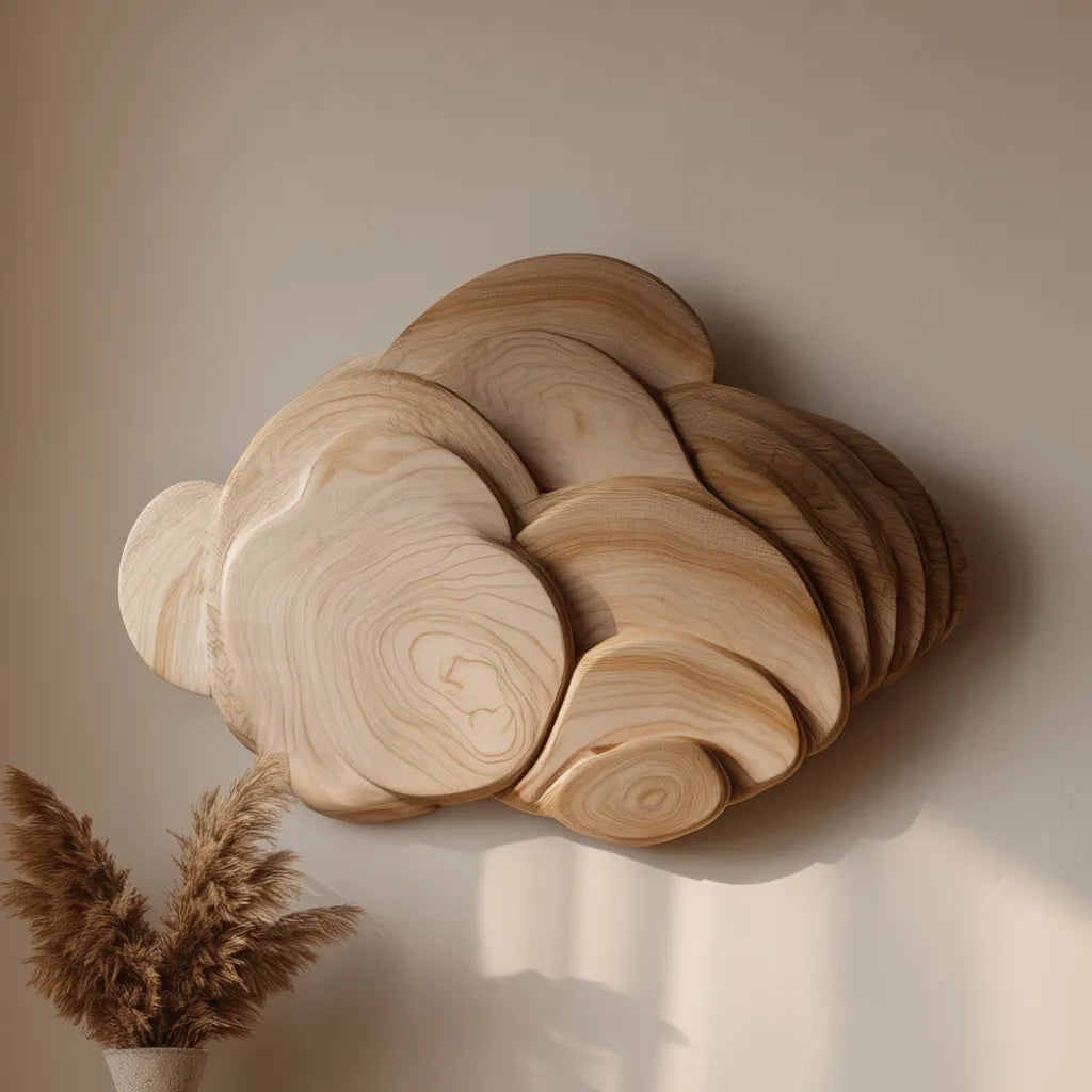 Abstract Wooden Wall Sculpture
